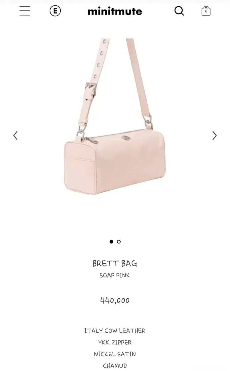 MINITMUTE Brett Bag Soap Pink minitmute BRETT MICRO SOAP PINK